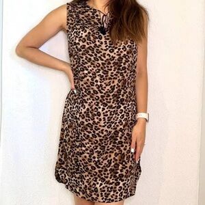 NWT beachlunchlounge Leopard Print Dress or Cover Up, Size XXL